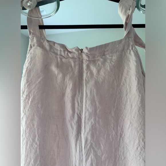 OffOn Linen Tie Strap Jumpsuit Romper - Picture 3 of 3